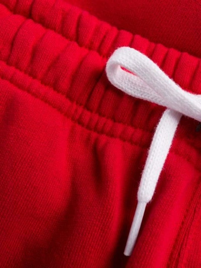 Shop Polo Ralph Lauren Drawstring Waist Trousers In Red