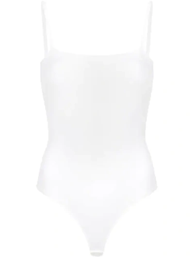 ATM ANTHONY THOMAS MELILLO PIMA CAMI BODYSUIT - 白色