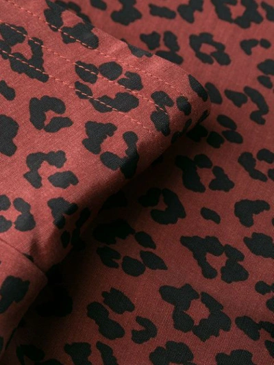 Shop Apc Leopard Print Skirt In Brown