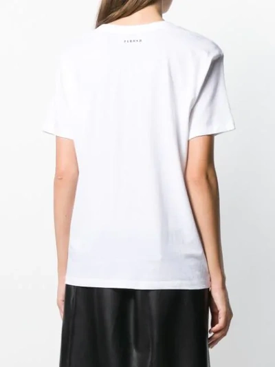 Shop P.a.r.o.s.h Lightning Bolt T-shirt In White