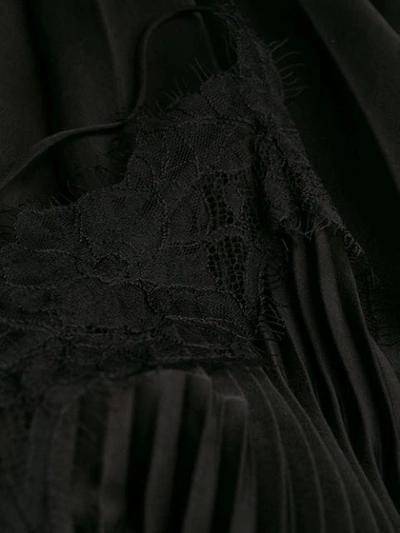 Shop Vince Pleated Slip Dress In Black