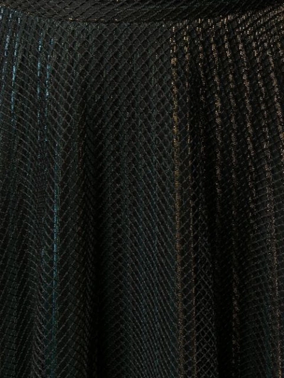 Shop Marco De Vincenzo Metallic Midi Skirt In Black