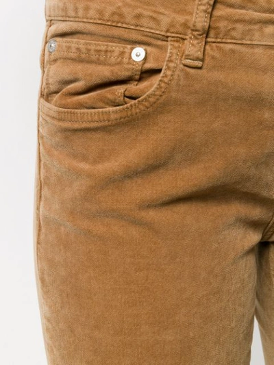 Shop Closed Mid-rise Skinny Jeans In Brown