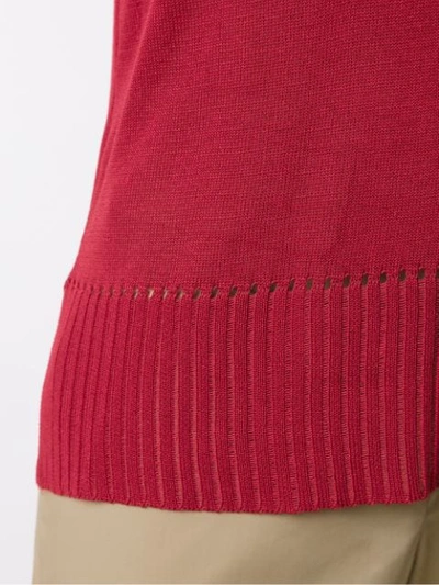 Shop Alcaçuz Nairobi Knit Tank Top In Red