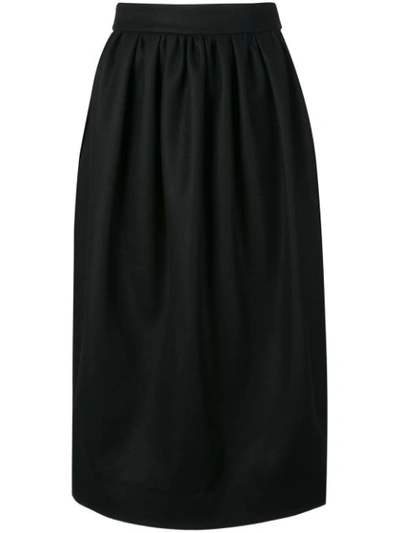 Shop Rochas High Waisted Skirt In Black