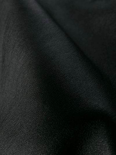 Shop Saint Laurent Skinny Leather Trousers In Black