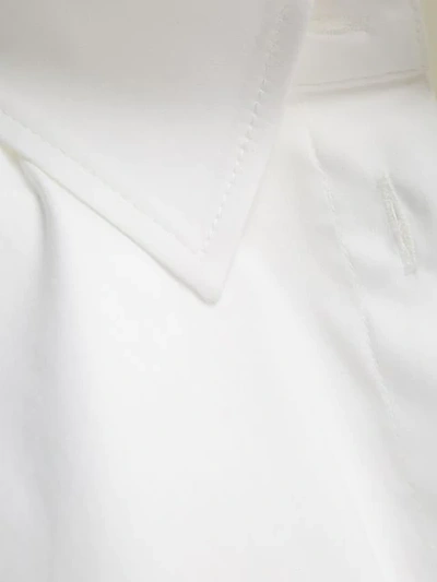 Shop Red Valentino Ruffle Sleeve Shirt In White