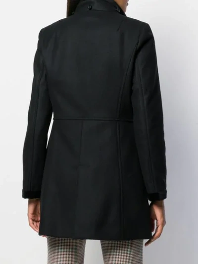 Shop Fay Hooded Duffle Coat In Black