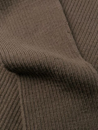 Shop Rick Owens Turtle Neck Knitted Sweater In Grey