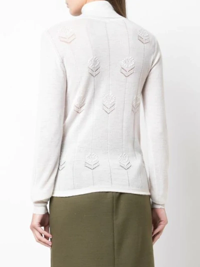Shop Adam Lippes Roll Neck Sweater In White