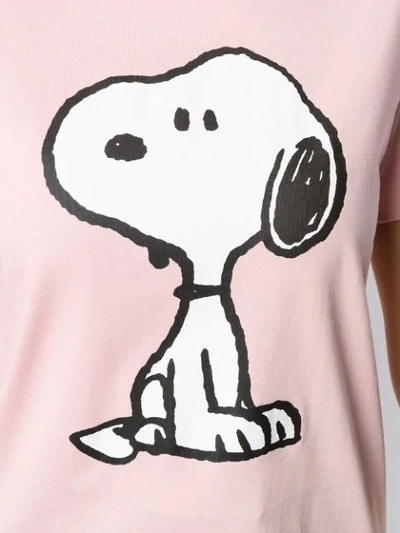 Shop Chinti & Parker Snoopy Print T-shirt In Pink