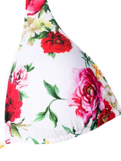 floral print triangle bikini top