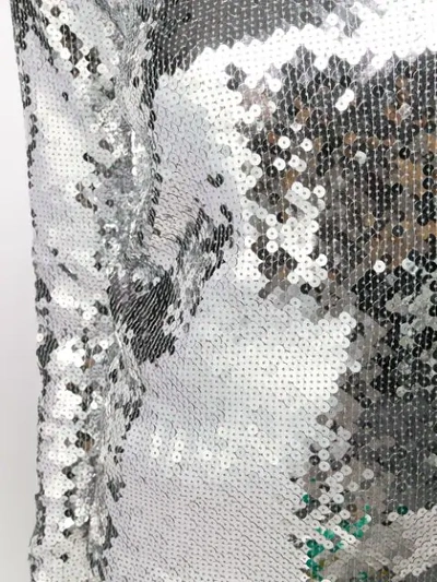 Shop Andamane Sequinned Slim-fit Top In Silver