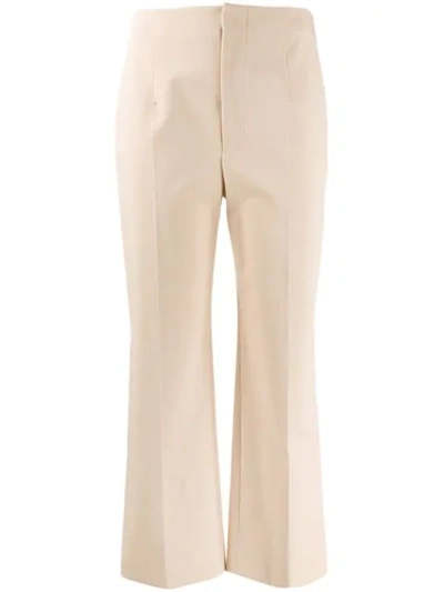 Shop Joseph Wide-leg Tailored Trousers In Neutrals