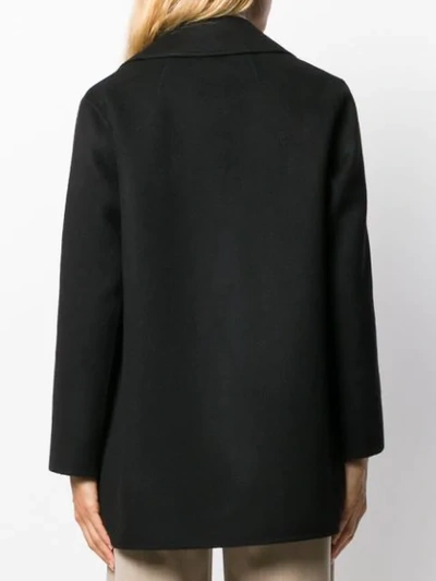 Shop Theory Straight Fit Coat In Black