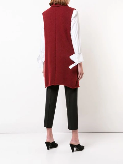 Shop The Row Turtleneck Knitted Vest - Red