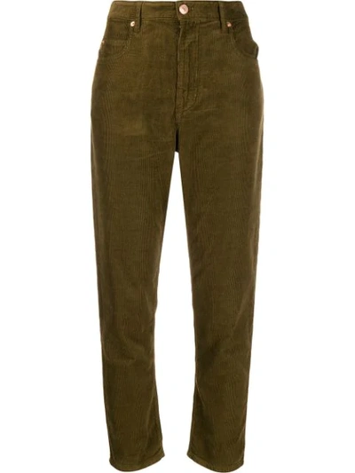 Shop Isabel Marant Étoile Skinny Fit Trousers In Green