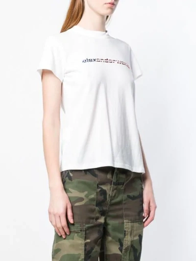 Shop Alexander Wang Logo Print T-shirt In White