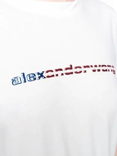 Shop Alexander Wang Logo Print T-shirt In White