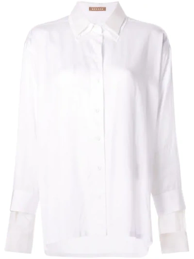 Shop Nehera Oversized Layered Shirt In White