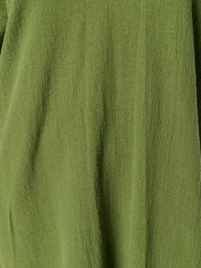 Shop Caravana Poncho-kleid Mit Fransen In Green