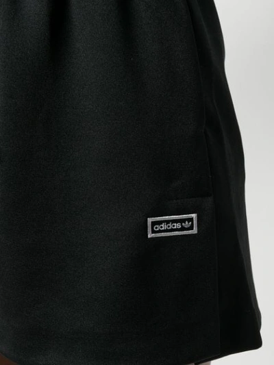 Shop Adidas Originals Three Stripe Shorts In Black