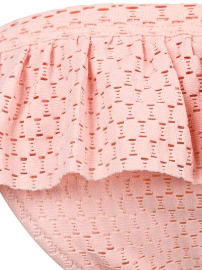 Shop Melissa Odabash Ruffled Bikini Bottoms - Pink