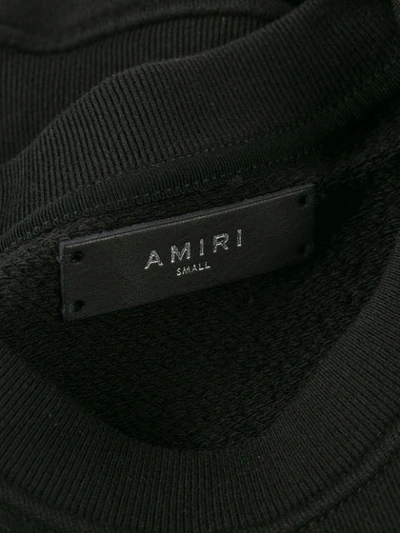 AMIRI GRAPHIC PRINT SWEATSHIRT - 黑色