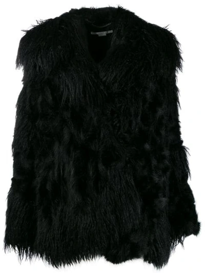 Shop Stella Mccartney Aurora Fur Free Fur Jacket In Black