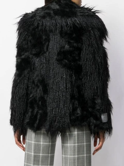 Shop Stella Mccartney Aurora Fur Free Fur Jacket In Black