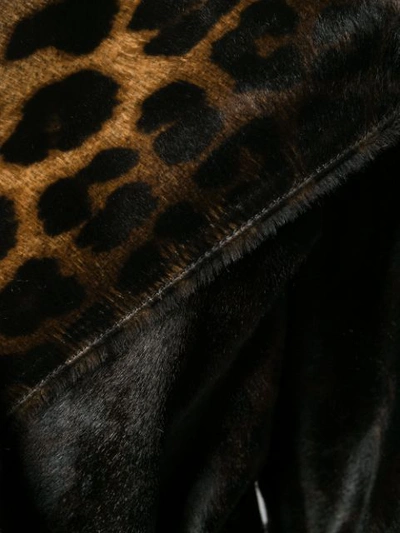 Shop Tom Ford Leopard Print Belted Coat In Brown