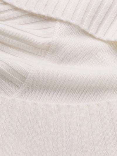 Shop Chloé Cut-out Back Sweater In White