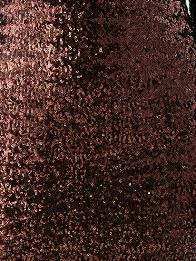 Shop Andamane Sequinned Mini Dress In Brown