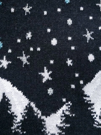 Shop Alanui Moon Star Cardigan In Blue