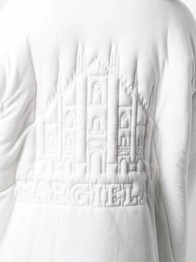 Shop Mm6 Maison Margiela Oversized Padded Coat In White