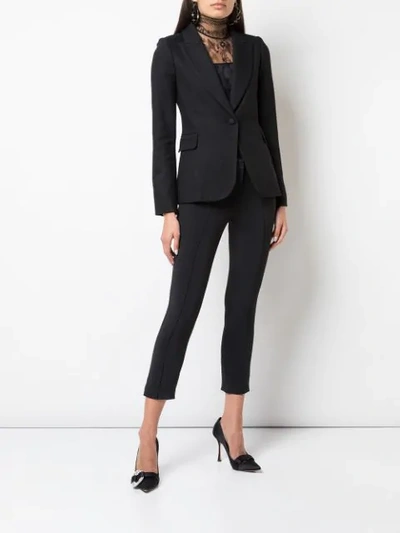 Shop Adam Lippes Fitted Blazer In Black