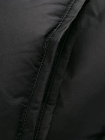 Shop Acne Studios Tie Waist Puffer Jacket In 900-black