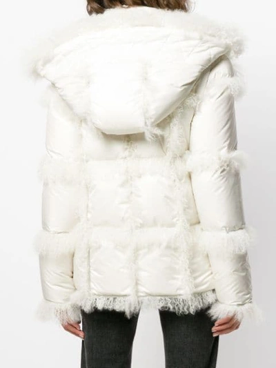 Shop Mr & Mrs Italy Hooded Down Jacket In White