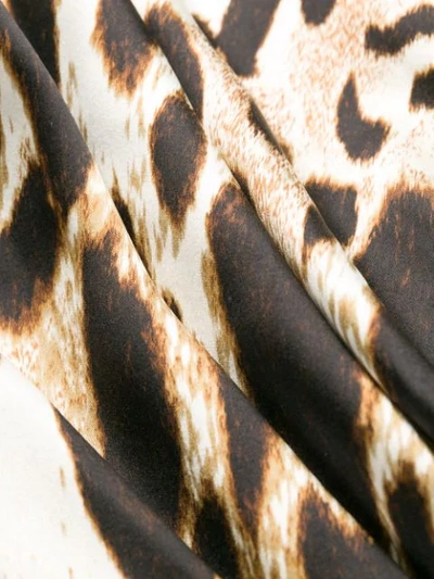 Shop Alexandre Vauthier Leopard Print Evening Dress In Brown
