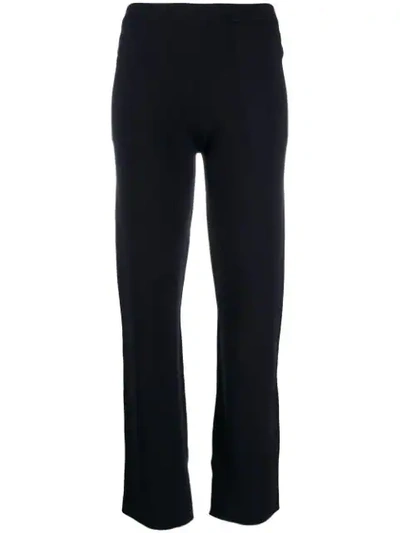 Shop Sminfinity Straight Leg Trousers In Blue