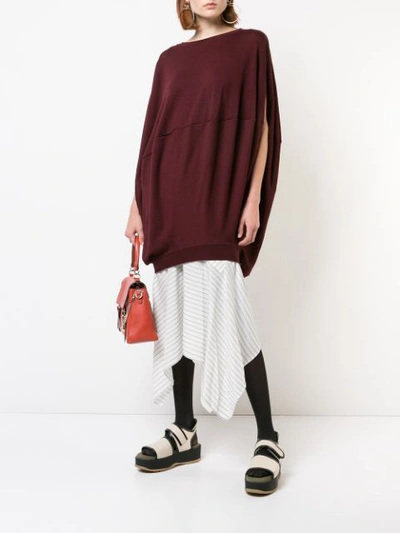 Shop Marni Loose Fitted Sweater - Red