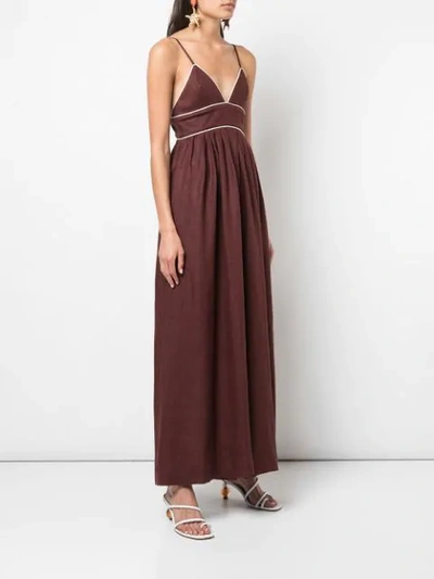 Shop Staud Jumpsuit Mit Weitem Bein In Brown ,white