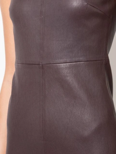 Shop Vince Sleeveless Midi Dress In Brown