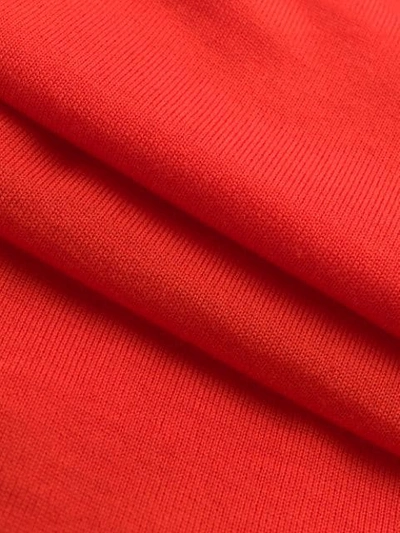 STELLA MCCARTNEY ROLL NECK FITTED JUMPER - 红色