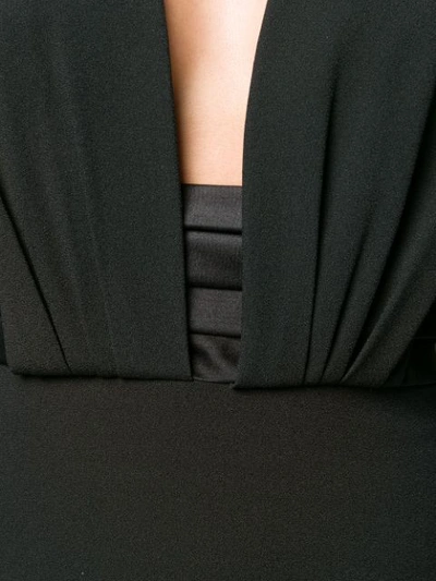 Shop Saint Laurent Structured Shoulder Mini Dress In Black