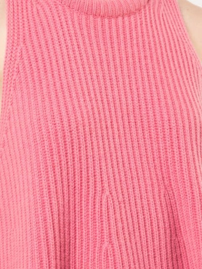 Shop Derek Lam Rib-knit Tank Top In Pink