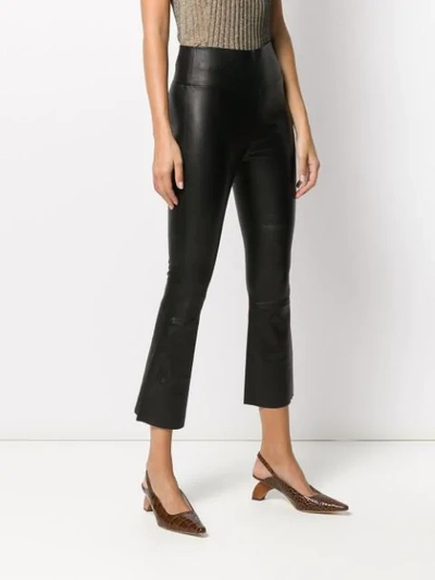 Shop Sprwmn Cropped Slim-fit Leggings In Black