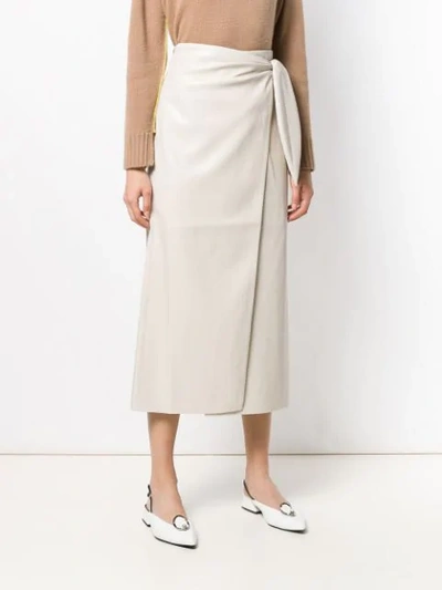 NANUSHKA AMAS WRAP SKIRT - 大地色