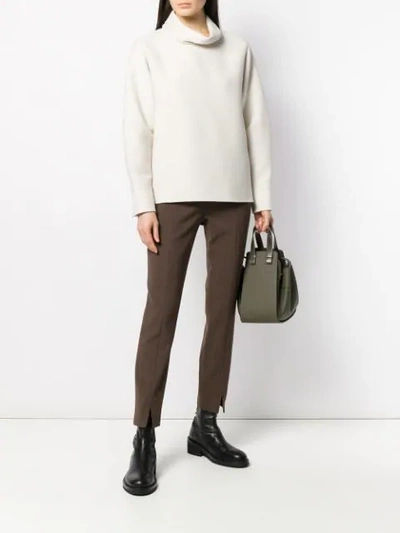 Shop The Row Cowl Neck Sweatshirt In Neutrals