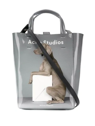 ACNE STUDIOS BAKER AP TOTE BAG - 灰色